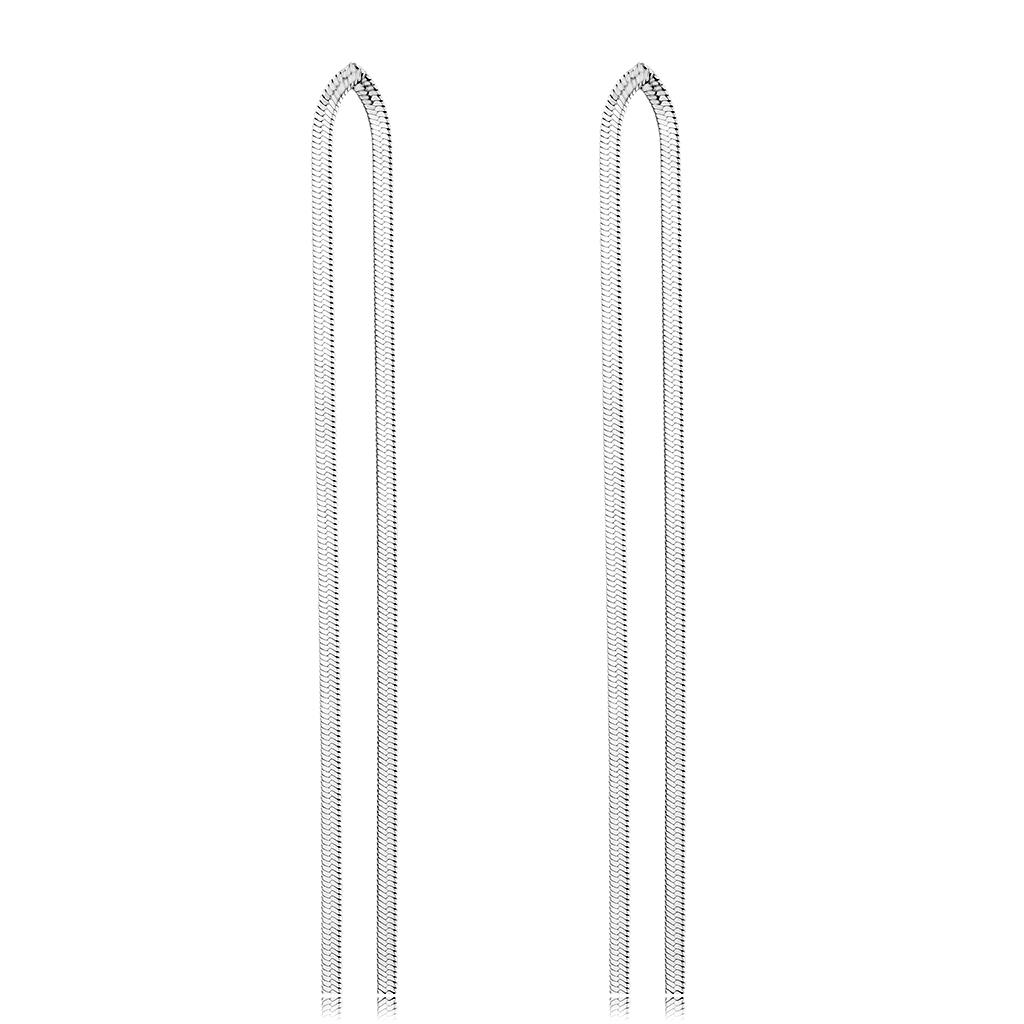 JCE3530 High polished (no plating) Stainless Steel Earrings with No Stone